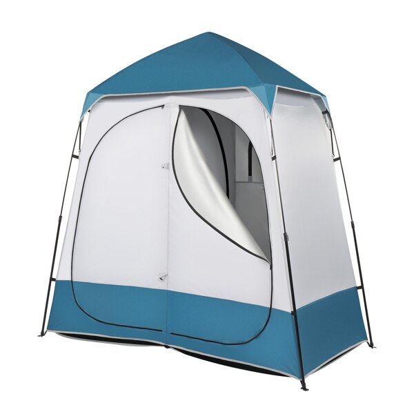 Cheap Goat Tents Waterproof Beach Tents Outdoor Camping Shelter Oxford Cloth Durable Double People Dressing Tent 229*229*122cm   